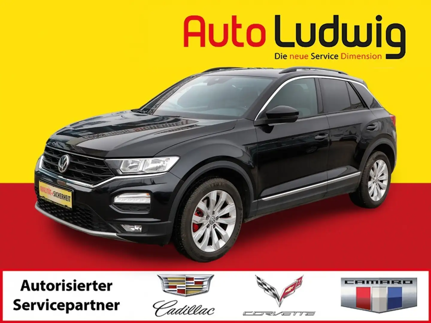 Volkswagen T-Roc 2,0 TDI SCR Sport DSG*NAVI*PDC*LED*SHZ*AHK*TEMP... Schwarz - 1