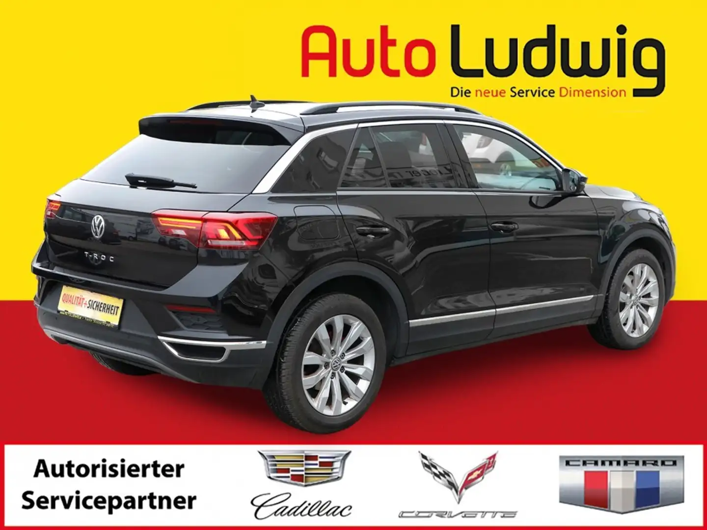 Volkswagen T-Roc 2,0 TDI SCR Sport DSG*NAVI*PDC*LED*SHZ*AHK*TEMP... Schwarz - 2