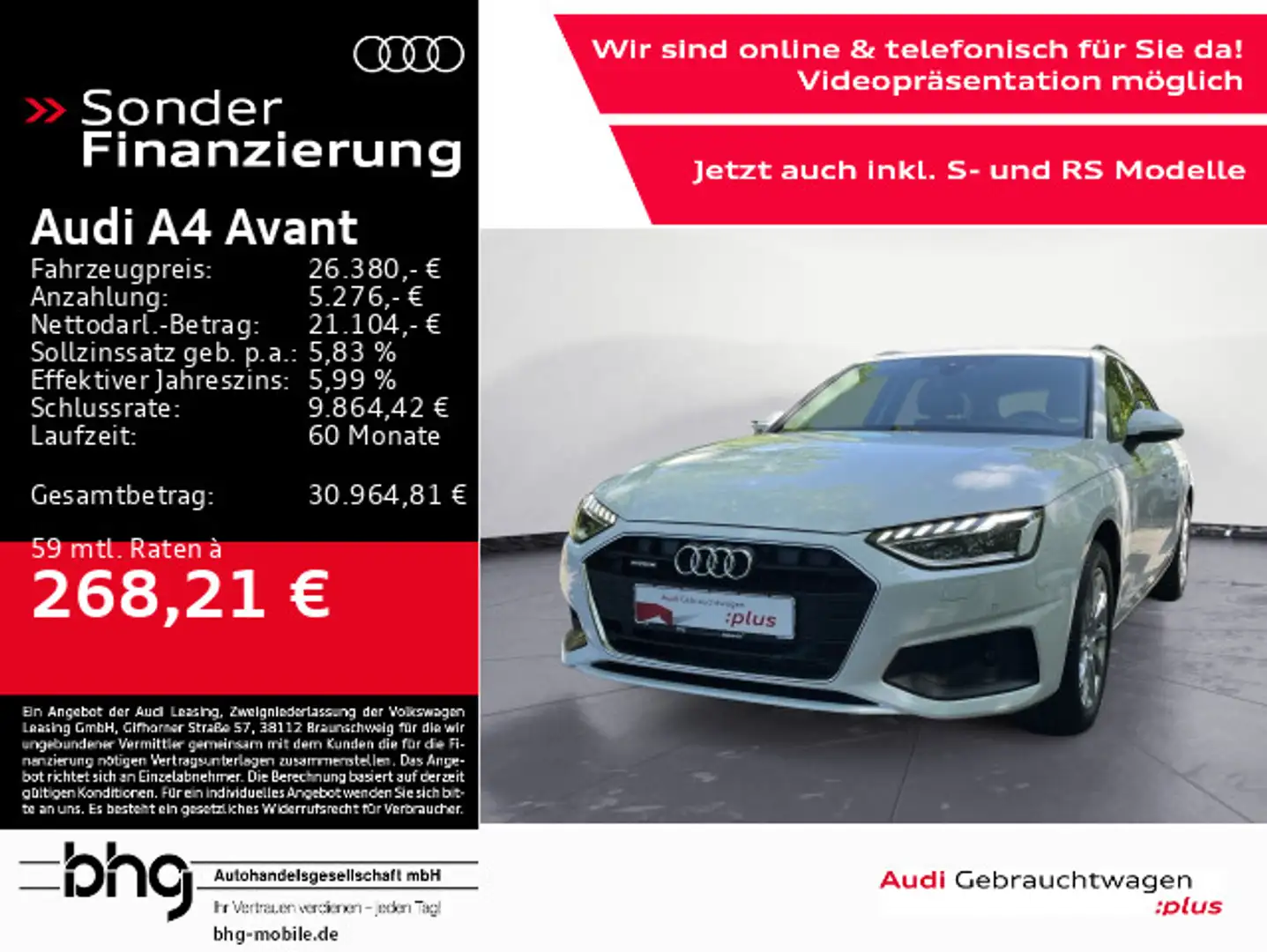 Audi A4 40 TDI quattro Matrix/Standhz./Head-up/ Blanc - 1