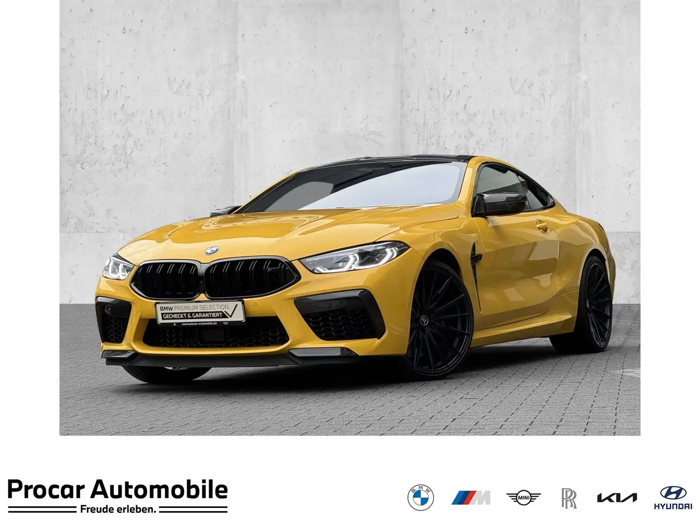 BMW M8 Competition Coupé xDrive M Drivers Carbon B&W Gelb - 1