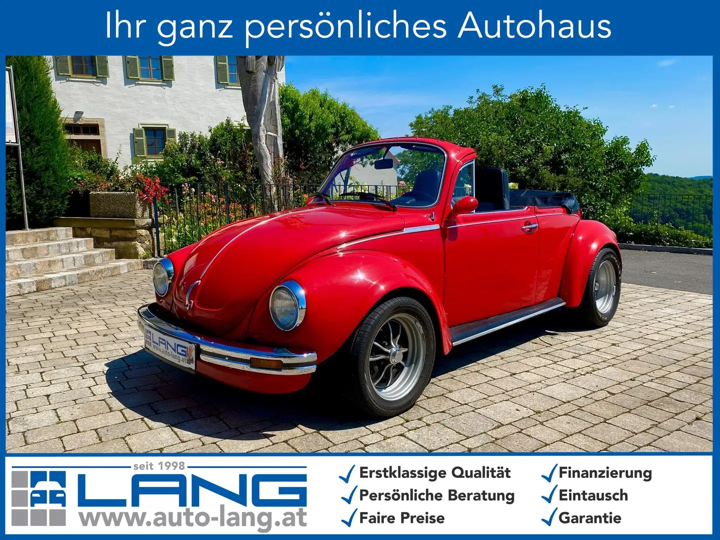 Volkswagen Käfer Cabrio 1303 S 37 kW (50 PS), Schalt. 4-Gang, He... Roşu - 1