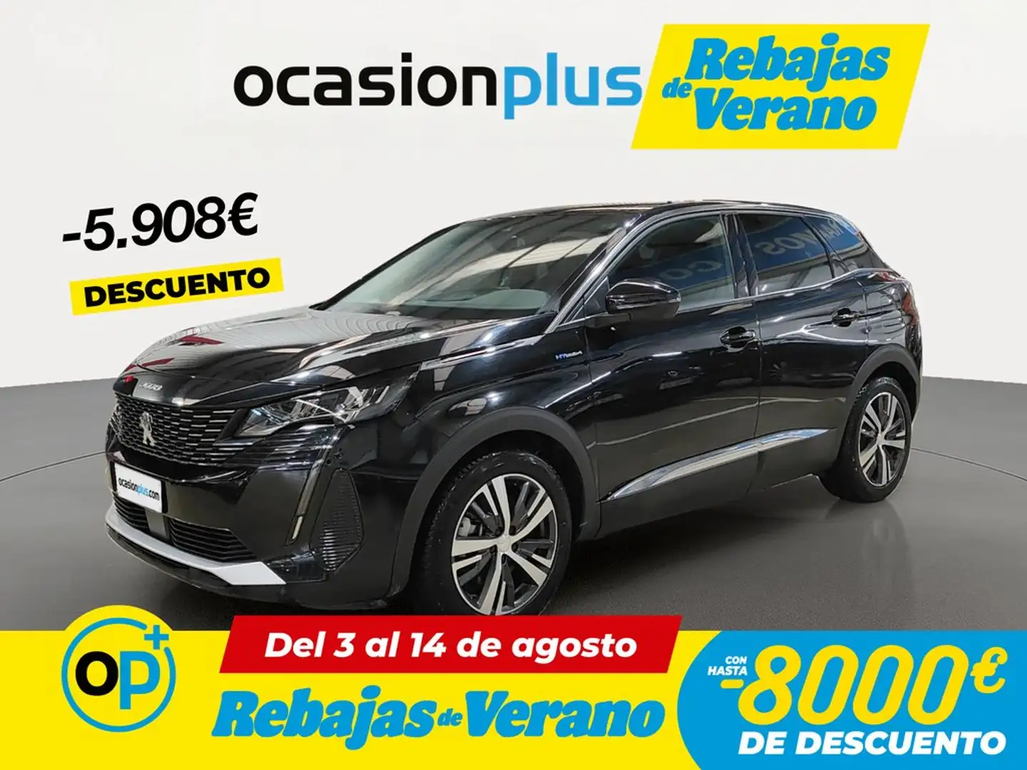 Peugeot 3008 HYB PHEV 300 Allure Pack AWD e-EAT8 Negro - 1