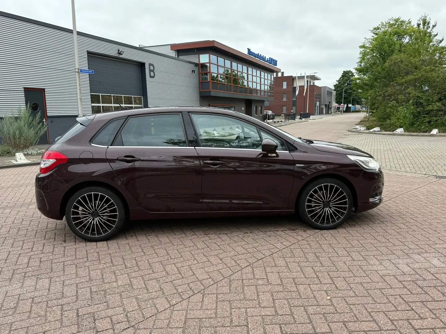Citroen C4 1.6 THP Exclusive EGS AUTOMAAT Clima NAVI Volledig Rood - 2