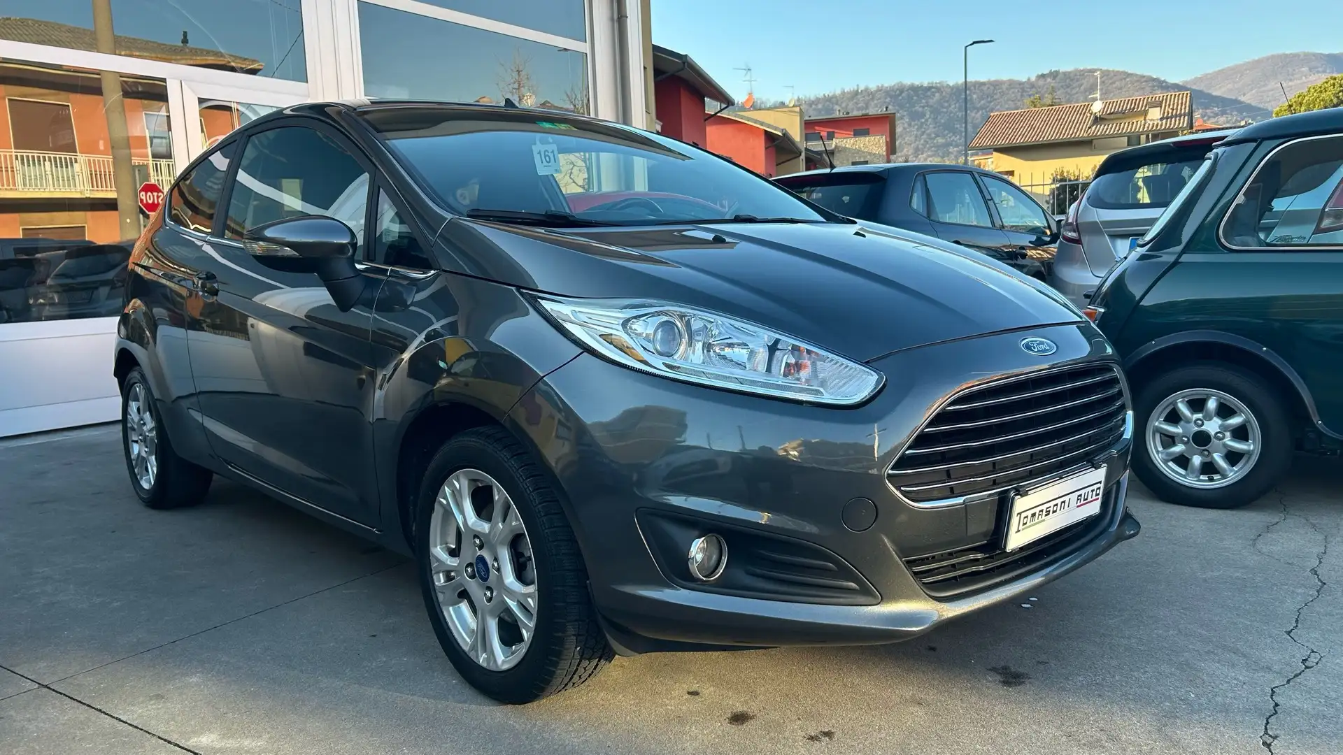 Ford Fiesta 3p 1.0 Ecoboost Titanium 100cv E6 Neopatentato Grijs - 2