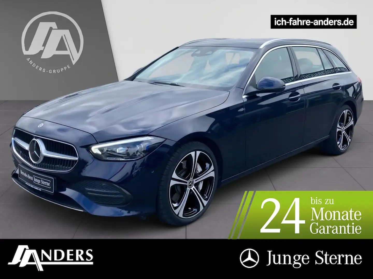 Mercedes-Benz C 220 d T Avantgarde+MBUX+Distr+Pano+AHK+DIGITAL Bleu - 1