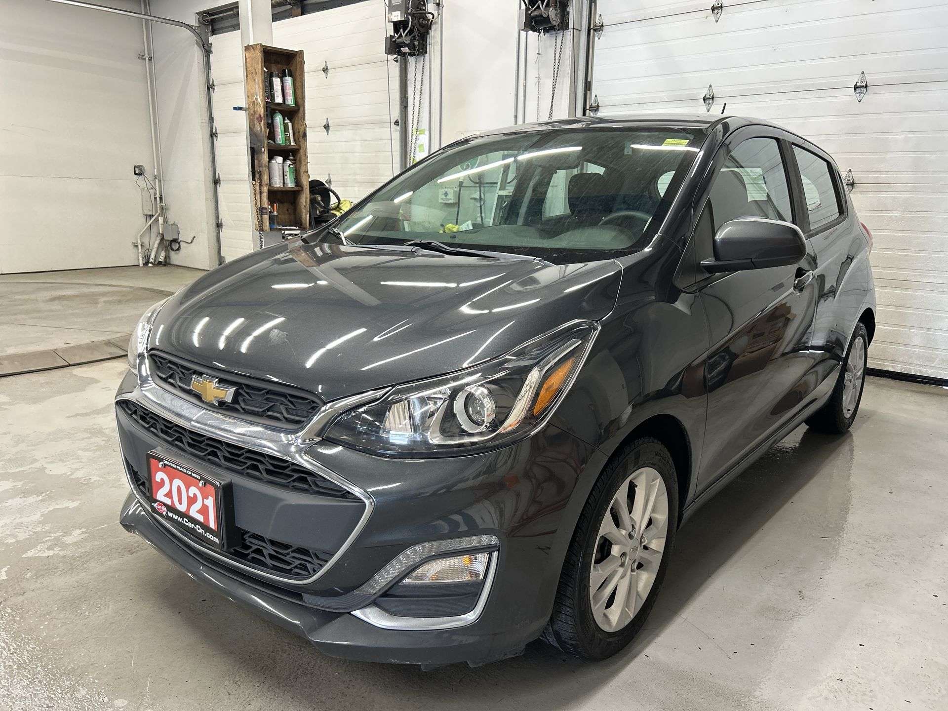 Gray 2021 Chevrolet Spark Hatchback Front-Wheel Drive Automatic