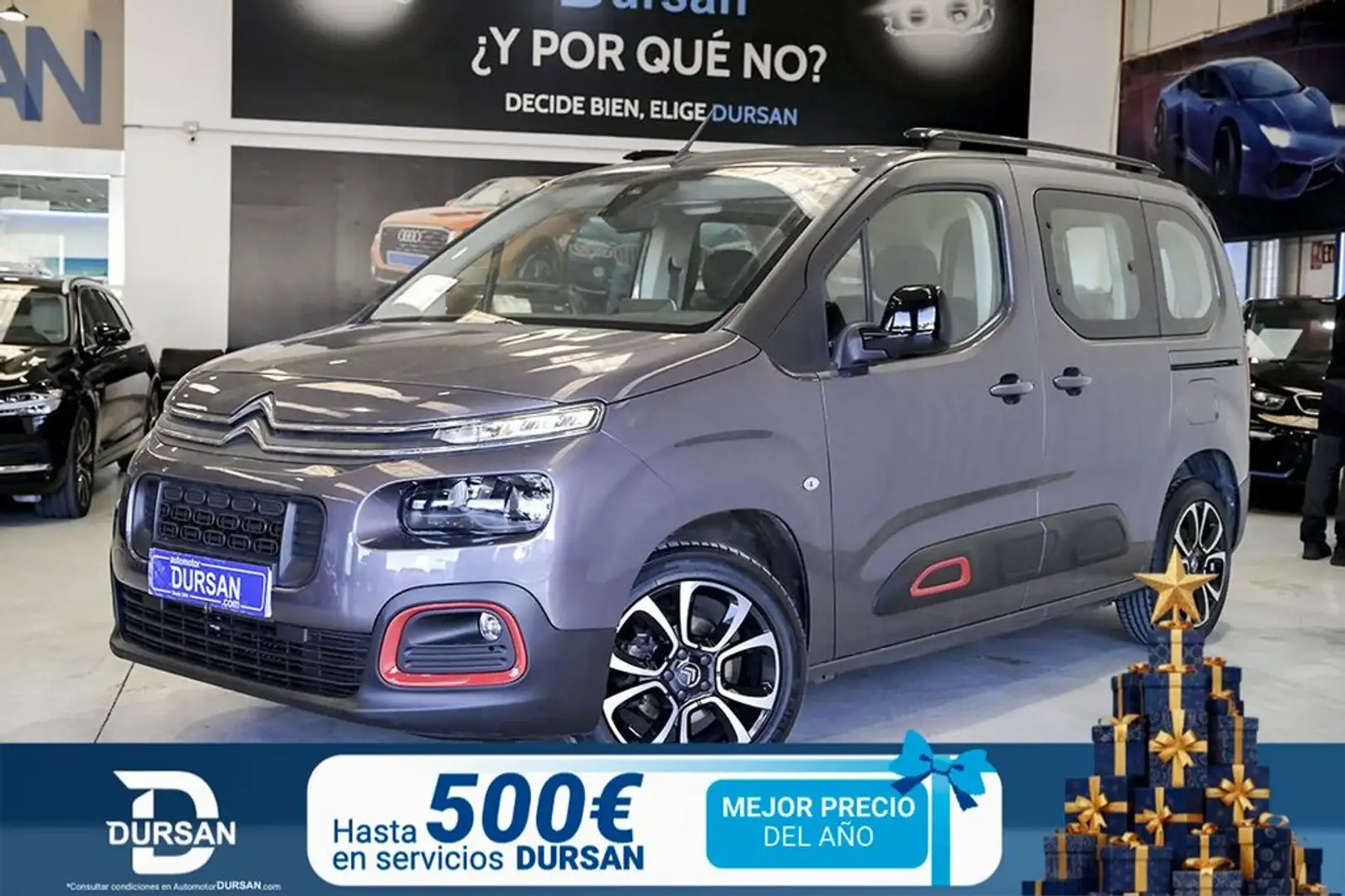 Citroen Berlingo Talla M BlueHDi 100 SS 100 ANOS Gris - 1