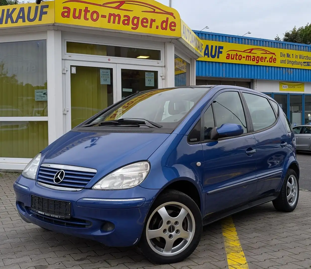 Mercedes-Benz A 160 Lang ELEGANCE*5-Trg*Halbautomatik*OhneTÜV Blau - 1