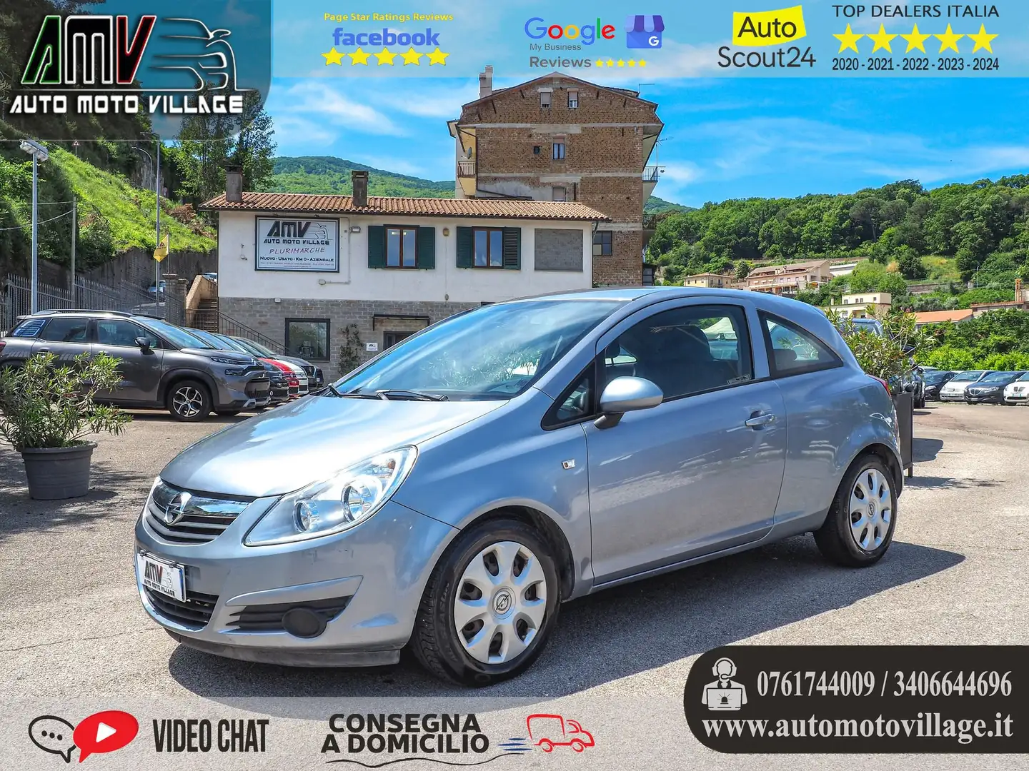 Opel Corsa 1.2 3 porte IMPIANTO GPL-OK NEOP Gris - 1