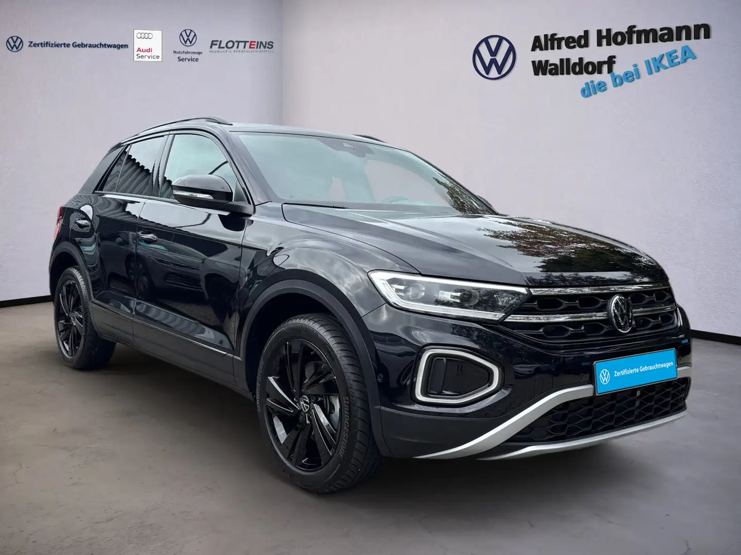 Volkswagen T-Roc 2.0 TDI DSG ALLRAD AHK STHZ LED NAVI LM Negro - 2