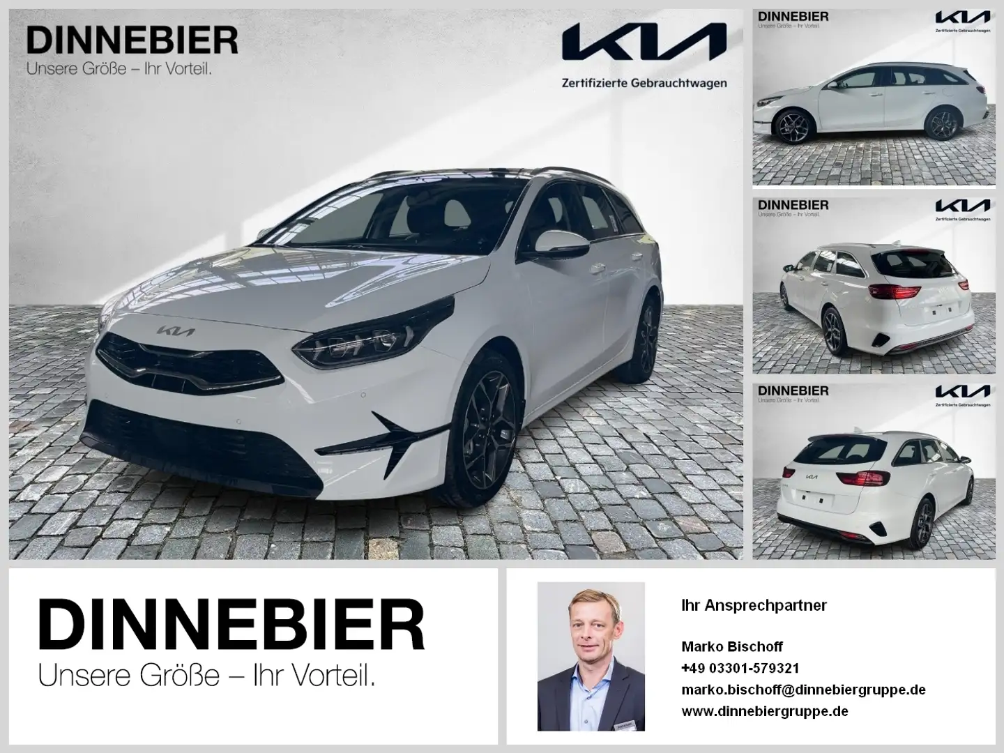 Kia Ceed SW / cee'd SW CEED Sportswagon Spirit LED+Glasdach+Kamera Blanc - 1