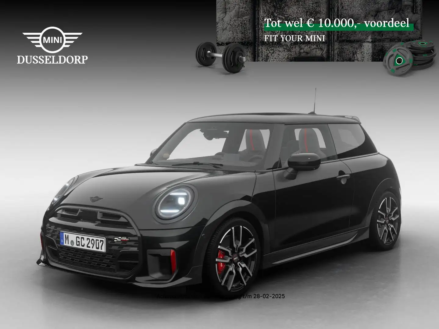 MINI Cooper John Cooper Works Pakket XL PRIVATE LEASE EUR 915, Schwarz - 1