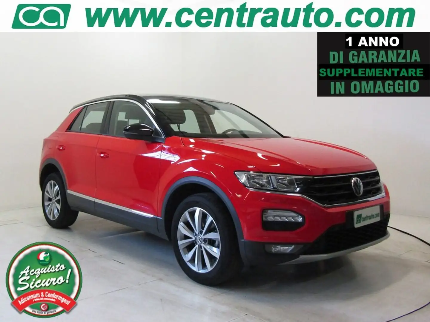 Volkswagen T-Roc 1.0 TSI Style Manuale 5p 2WD 116CV Rosso - 1