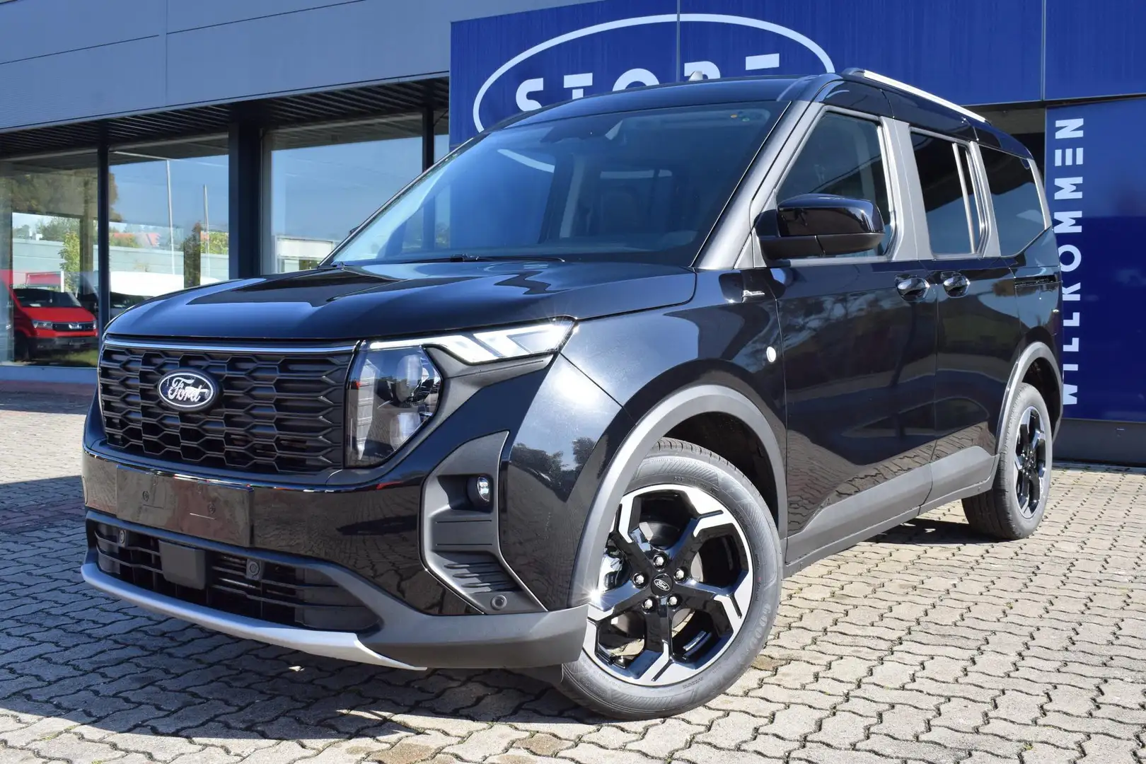 Ford Tourneo Courier Active PDC Kamera SHZ ALU NAVI Schwarz - 1