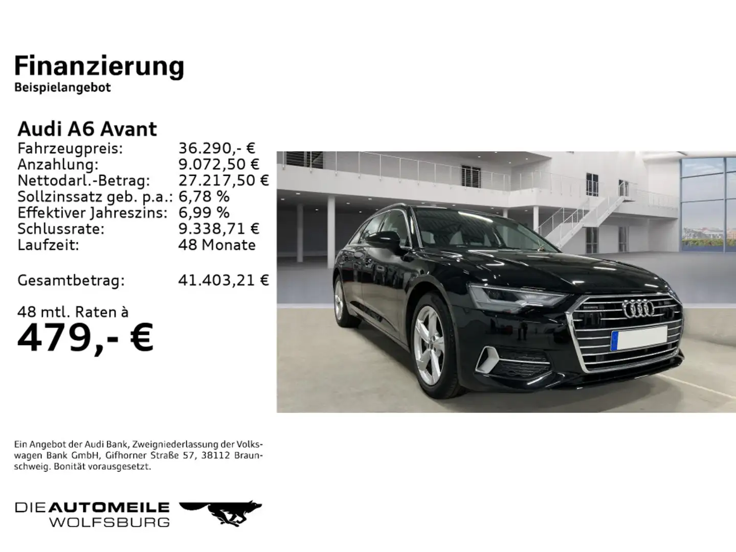 Audi A6 40TDI quattro S tronic sport STANDHZ/AH Schwarz - 2