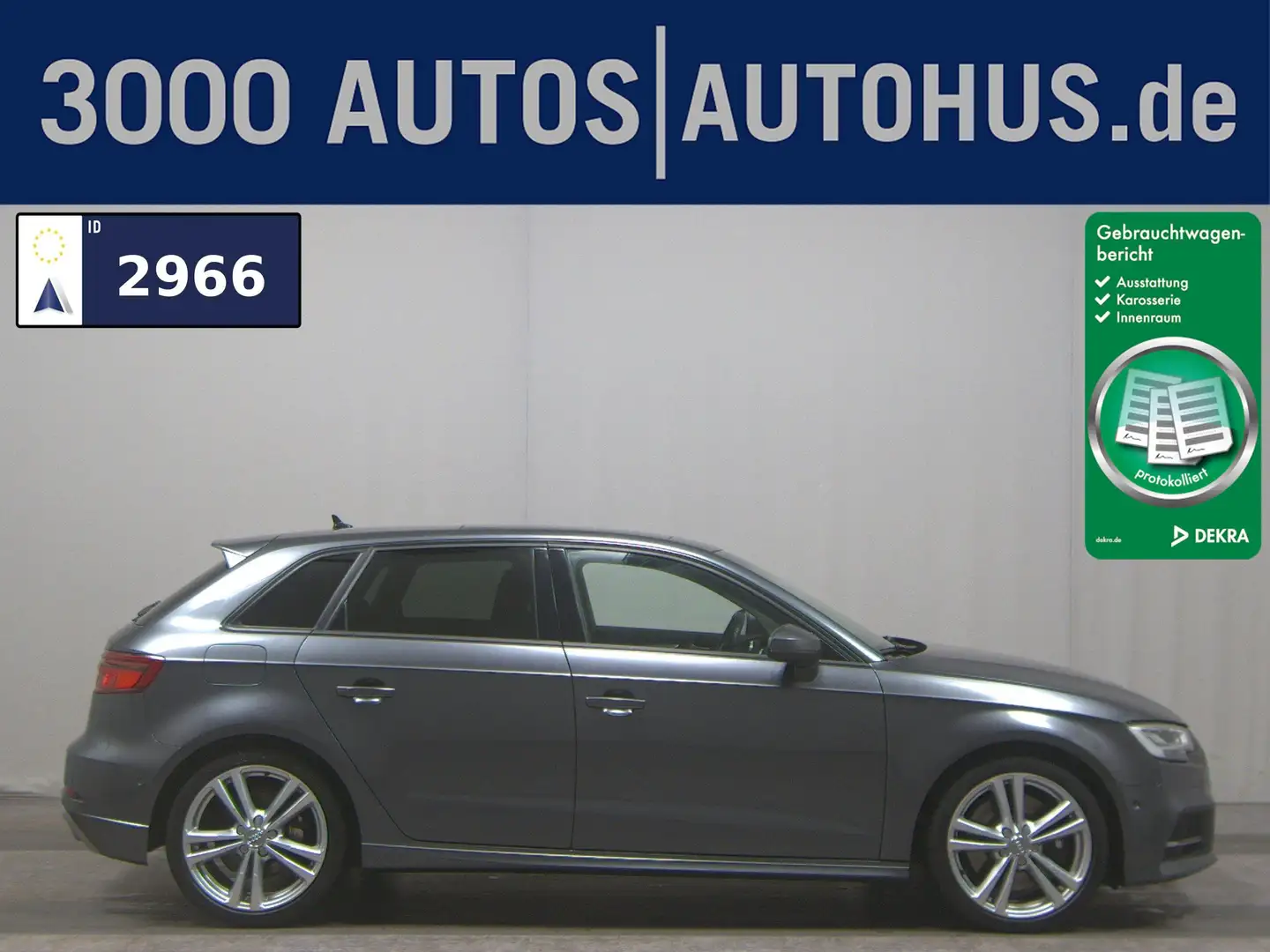 Audi S3 Sportback 2.0 TFSI Qu. Navi Pano B&O LED Grau - 1