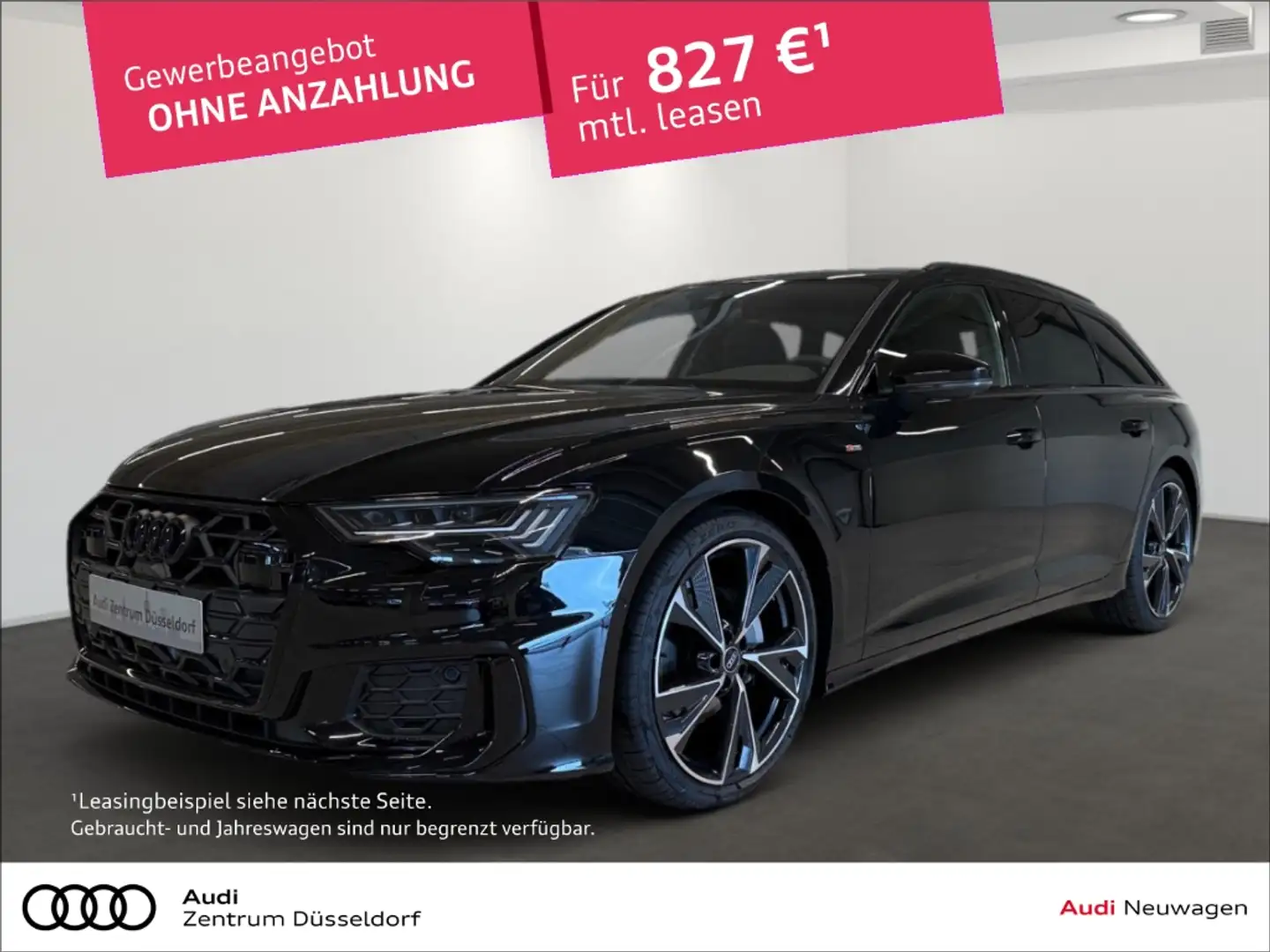 Audi A6 AVANT 40TDI AHK Pano Leder uvm. S-Line Schwarz - 1