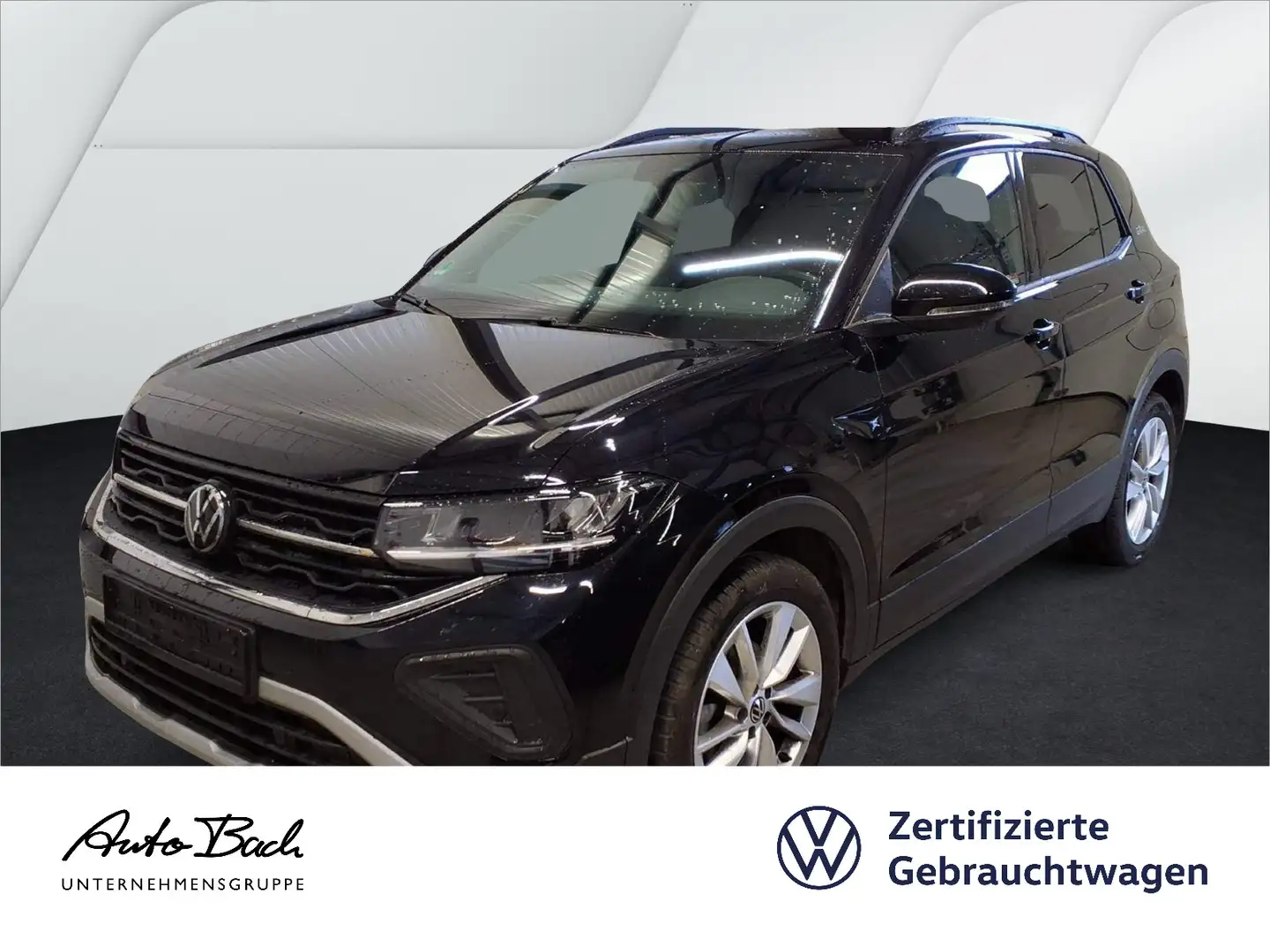 Volkswagen T-Cross Life 1.0TSI DSG Navi LED ACC CarPlay EPH Schwarz - 1