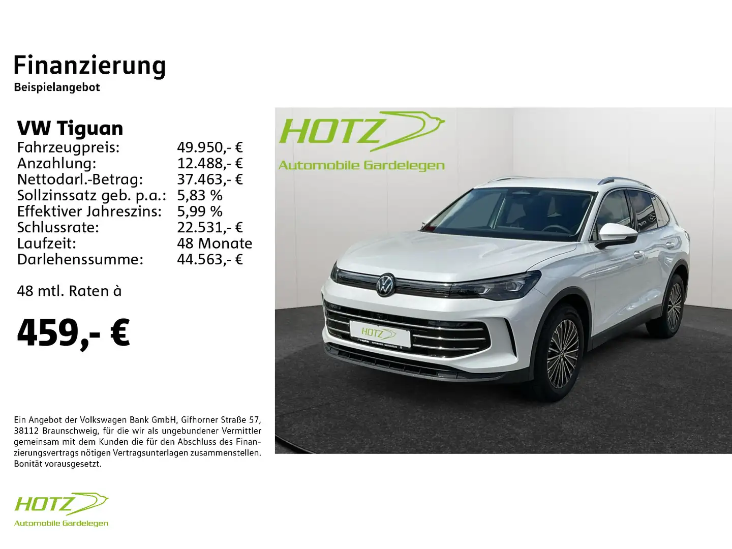 Volkswagen Tiguan 1.5 eTSI OPF DSG Elegance DCC/Matrix/Keyl Weiß - 2