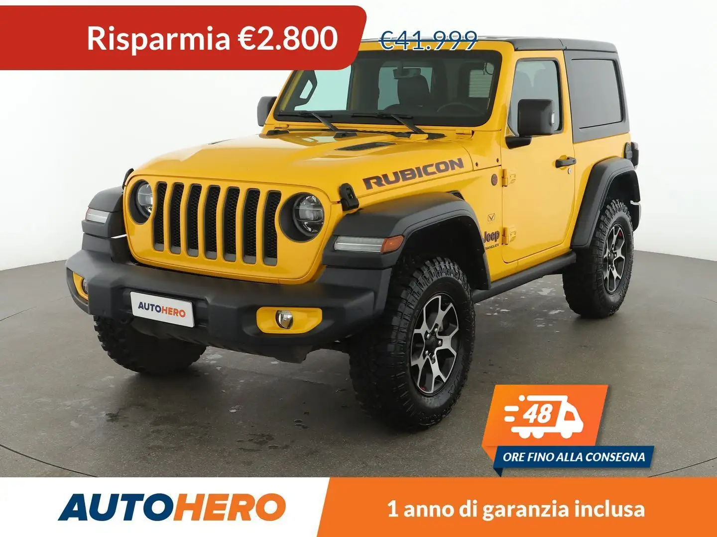 Jeep Wrangler 2.0 TGDi Rubicon Jaune - 1