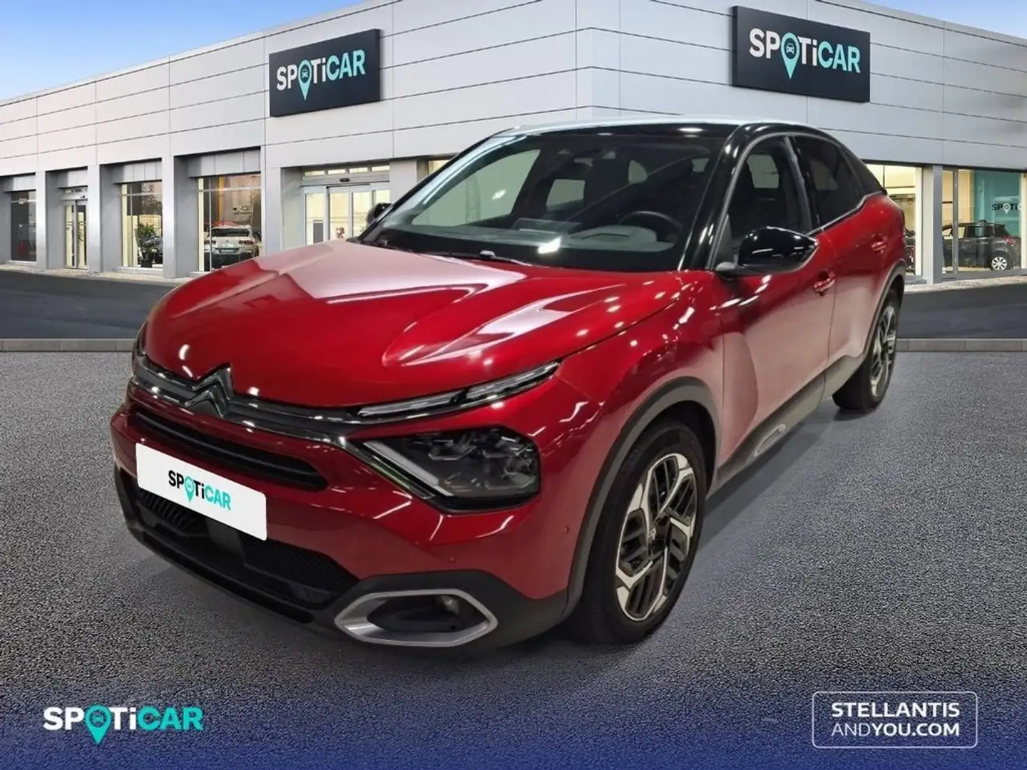 Citroen C4 Hybrid 136 e-DCS6 Max Rouge - 1