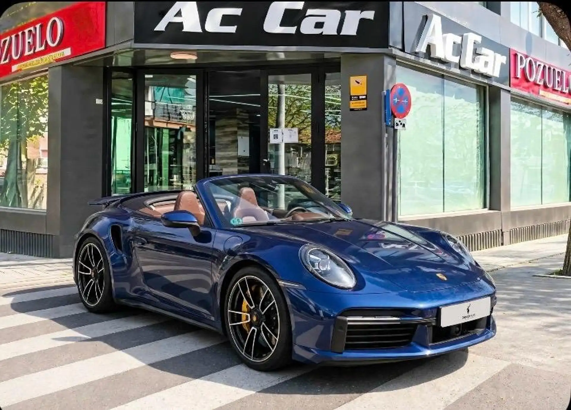 포르쉐 911 Turbo S Cabriolet 2020 블루 사진 1