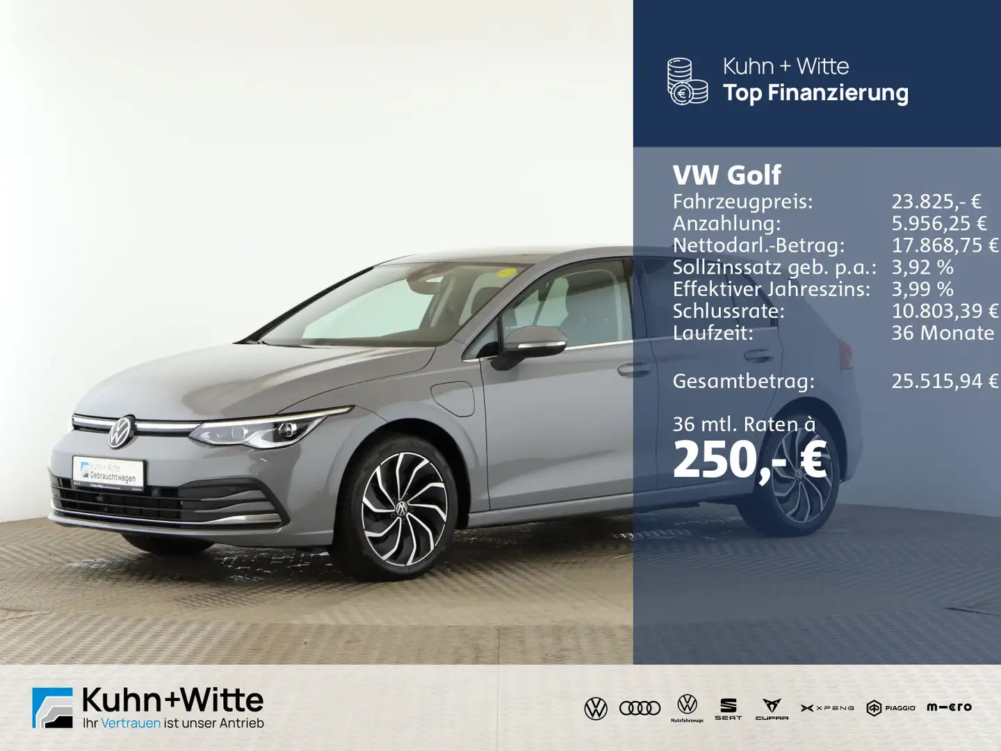 Volkswagen Golf VIII 1.4 TSIe *HYBRID*ACC*LED*SHZ*PDC*Navi* Gris - 1