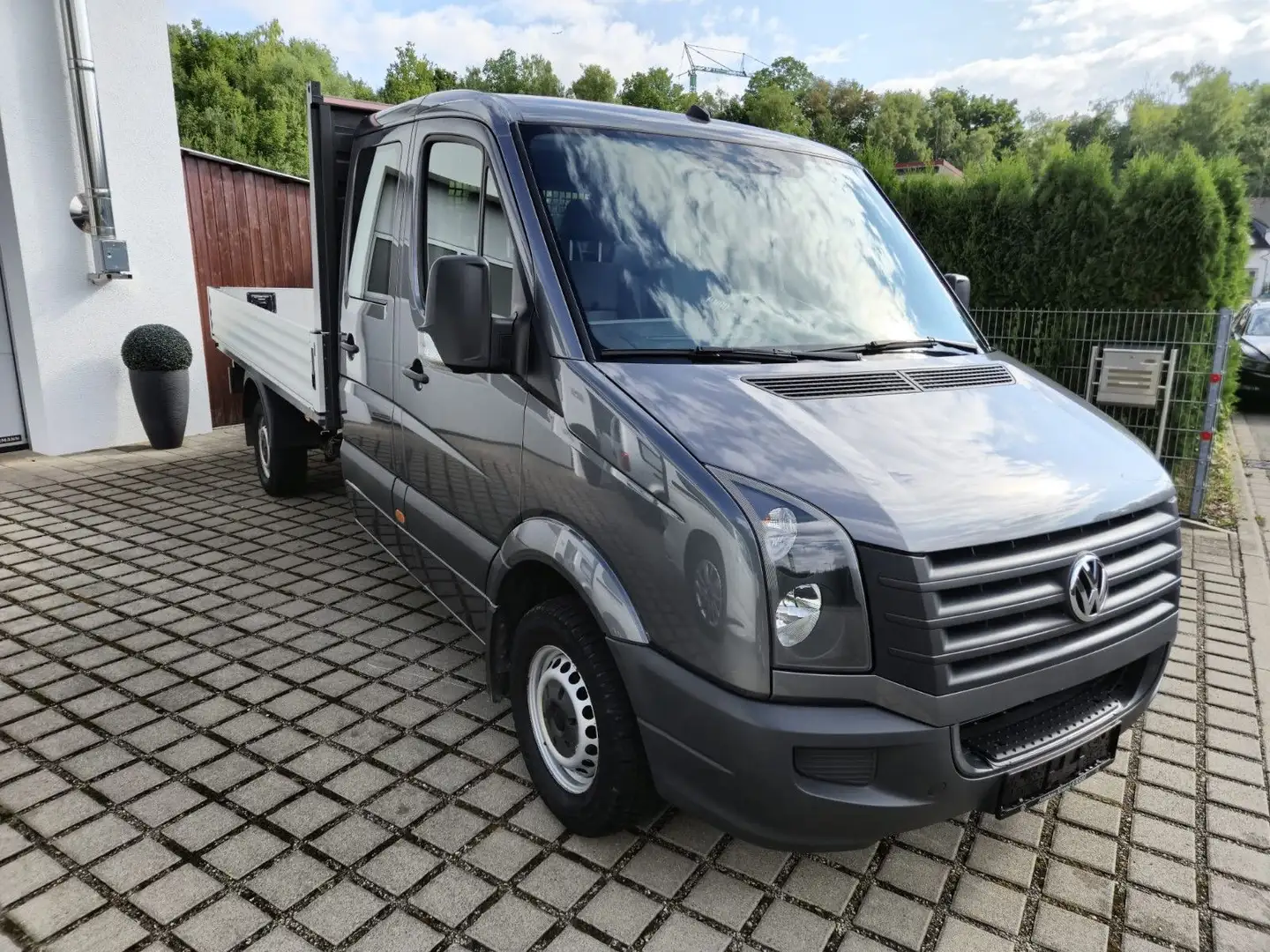 Volkswagen Crafter Pritsche 35 lang L3 Doppelkabine Grau - 2