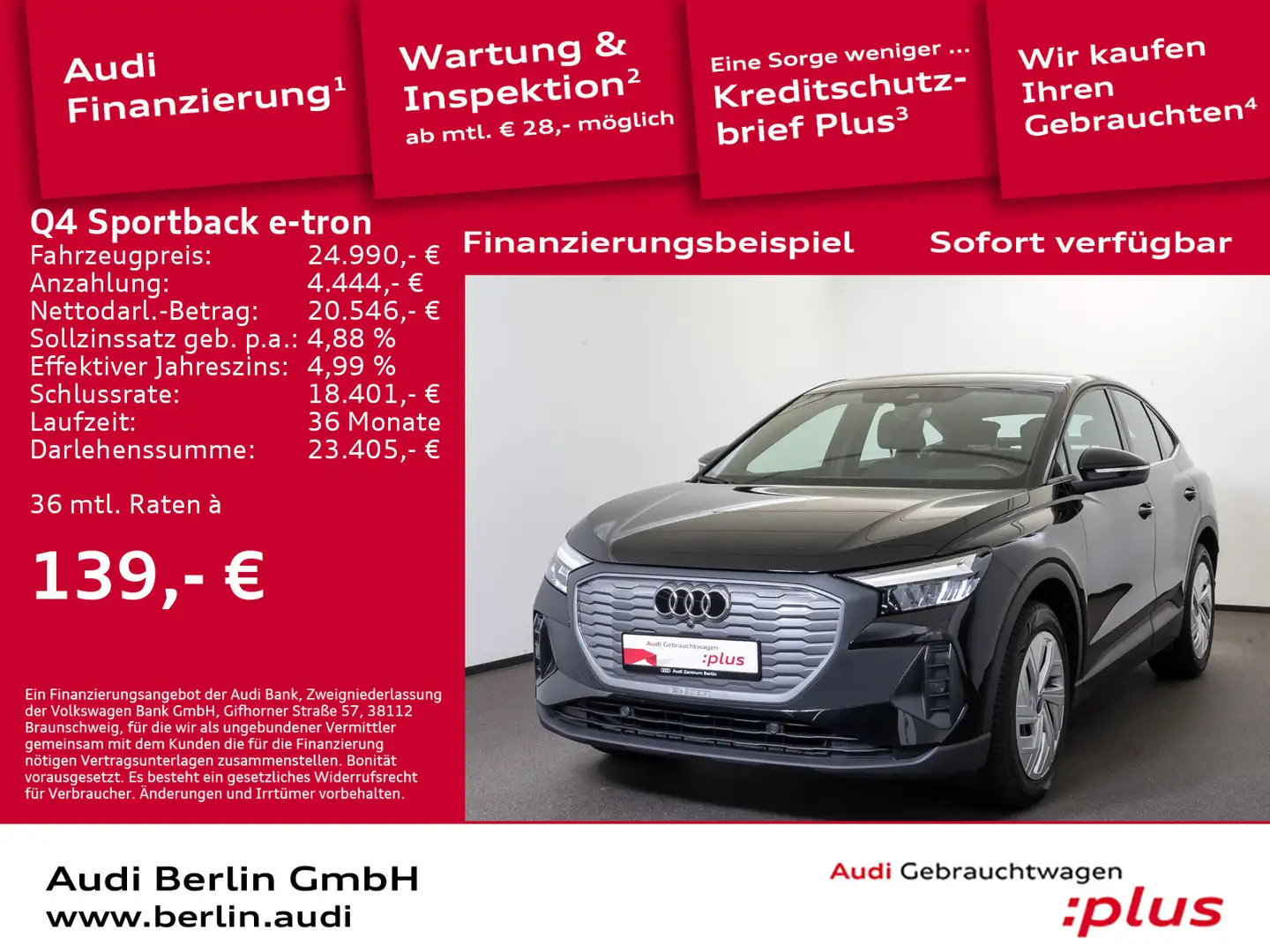 Audi Q4 e-tron Q4 Sportback 35 e-tron SITZHZG VIRTUAL PDC NAVI Negru - 1