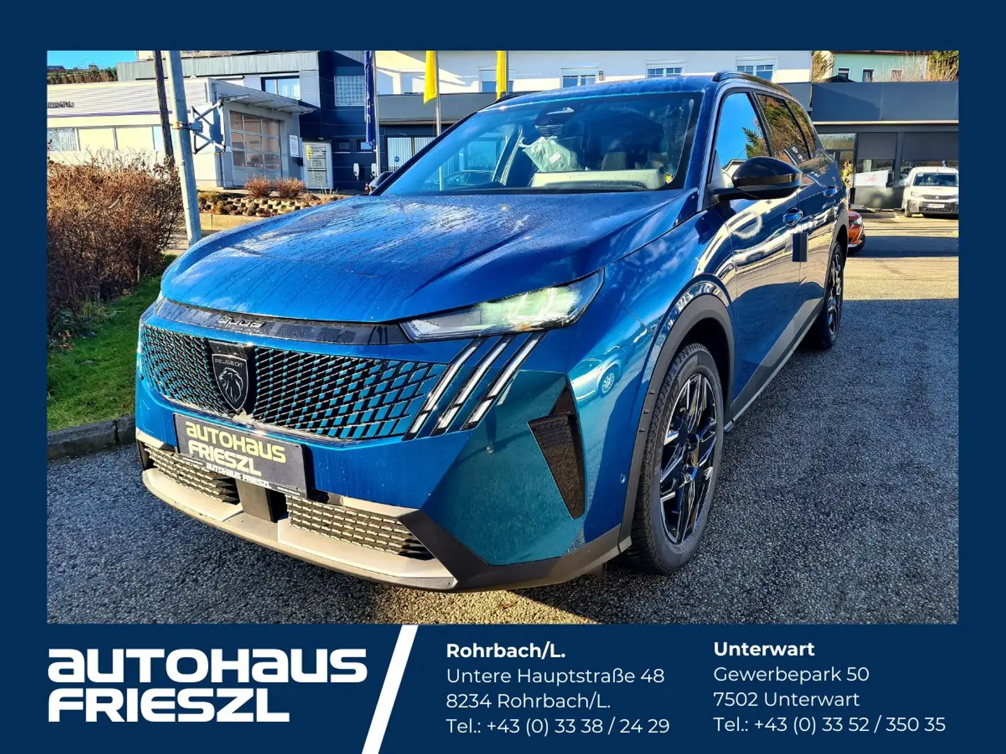 Peugeot 5008 ALLURE mHEV 145 e-DCS6 Aut. TAGESZULASSUNG! Blau - 1