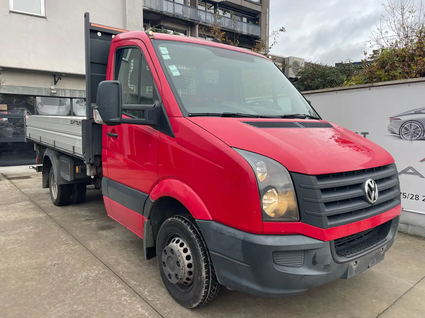 Volkswagen Crafter 2.0 CR Bi-TDi 163 Cv Tri Benne Basculante !!!! Rouge - 1