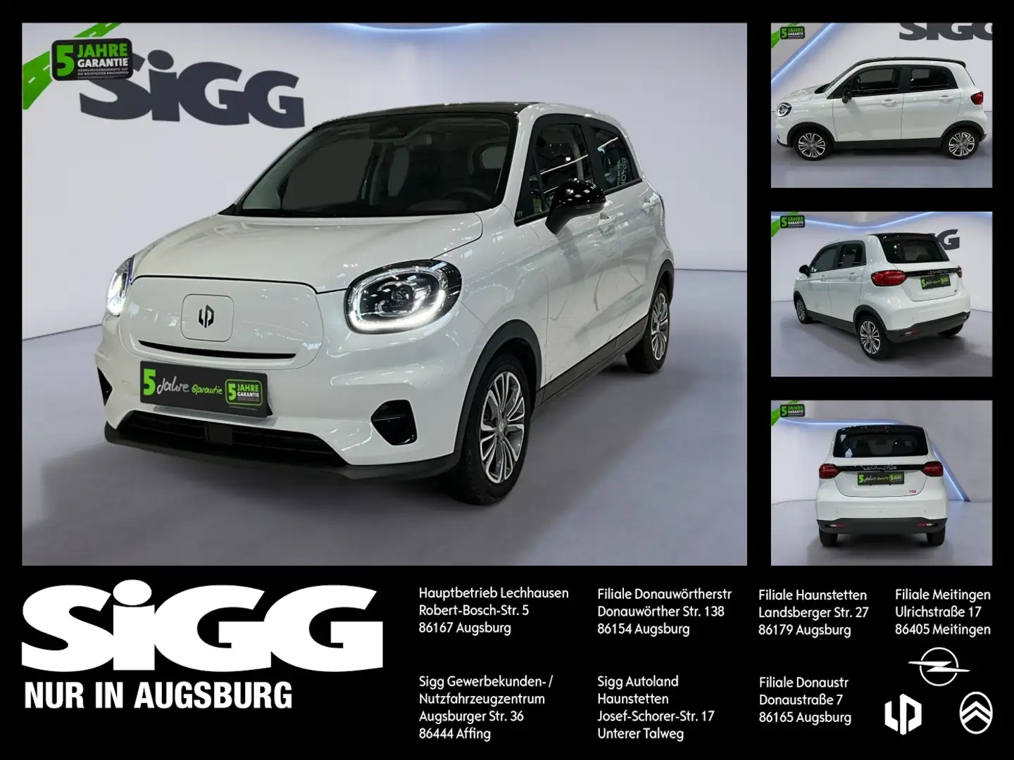 Leapmotor T03 Design Electric Panoramadach NAV Kamera DAB+ Blanc - 1