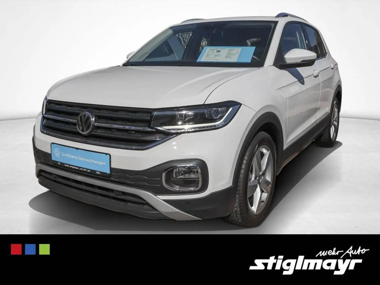 Volkswagen T-Cross Style 1.0TSI DSG ACC+DAB+LED+SITZHEIZUNG Blanc - 1