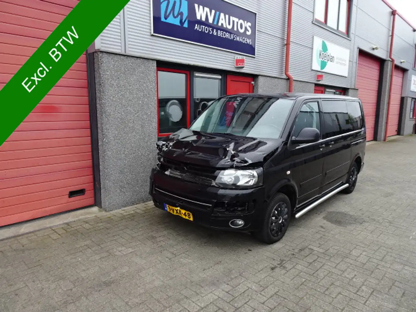 Volkswagen T5 Transporter 2.0 TDI L1H1 BM 2 x schuifdeur Trendline 3 zits Nero - 1