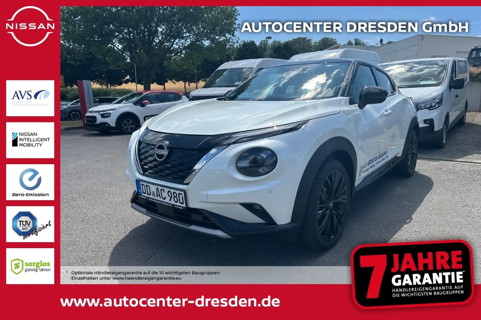 Nissan Juke 1.6 N-Sport LED+SHZ+Winterp.+Fernlichtass. Weiß - 1