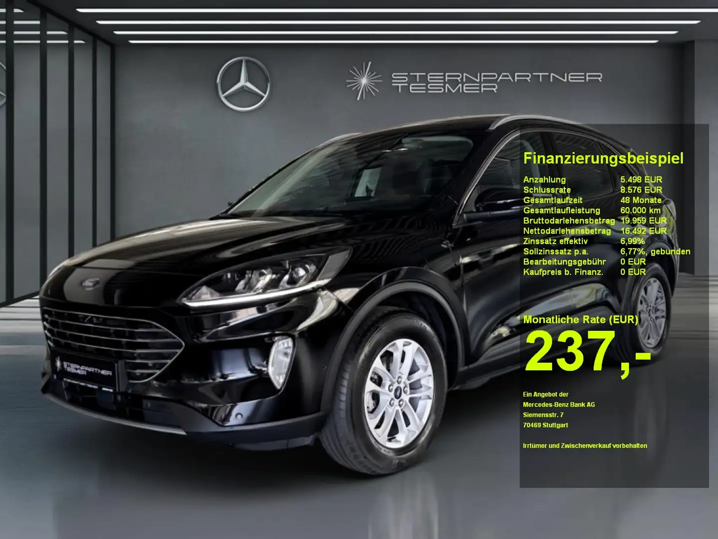 Ford Kuga 2.5 Duratec Titanium -Panorama-AHK-Kamera Schwarz - 1