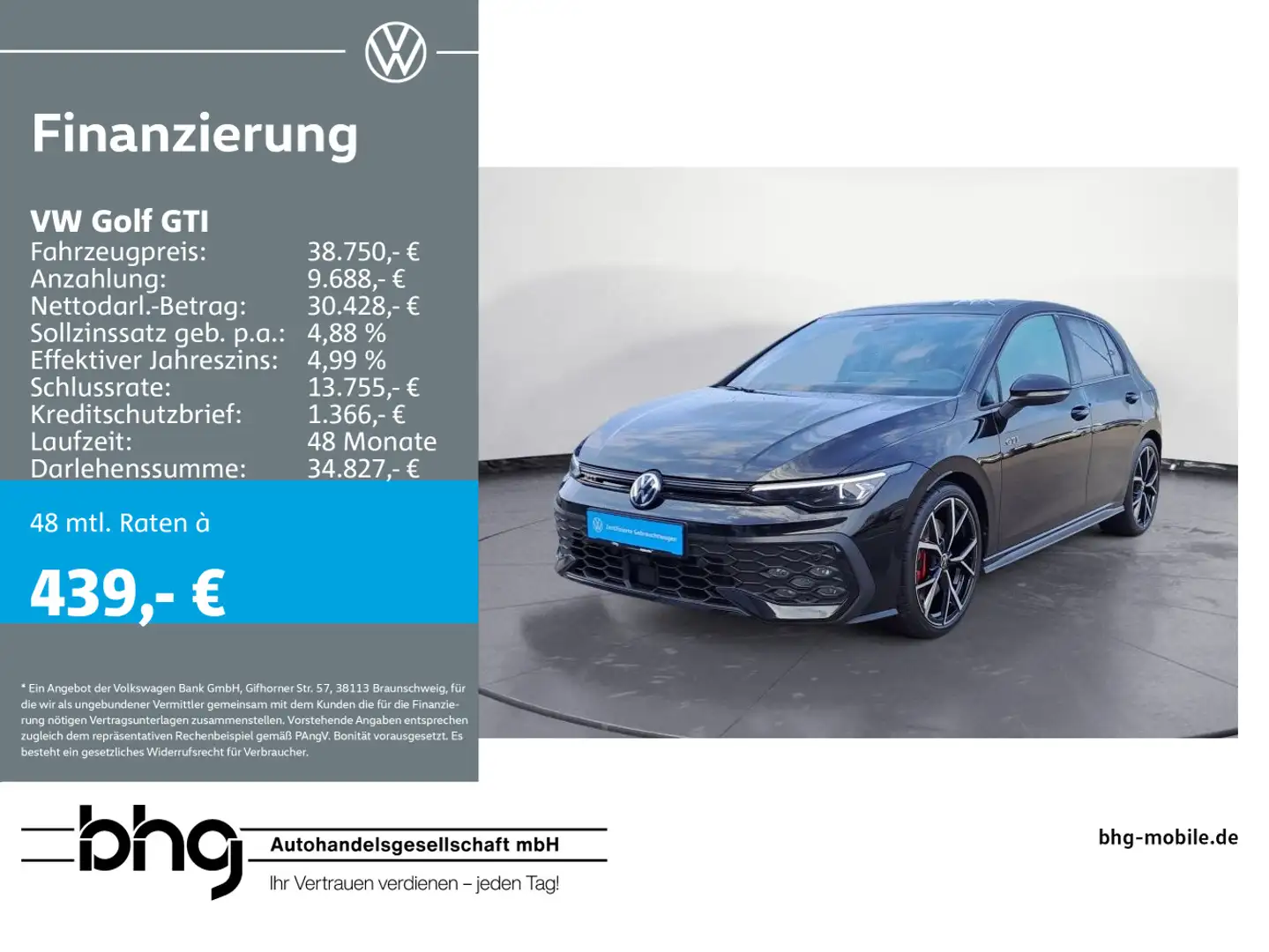 Volkswagen Golf GTI DSG Leder Pano HarmanKardon AreaView Schwarz - 1