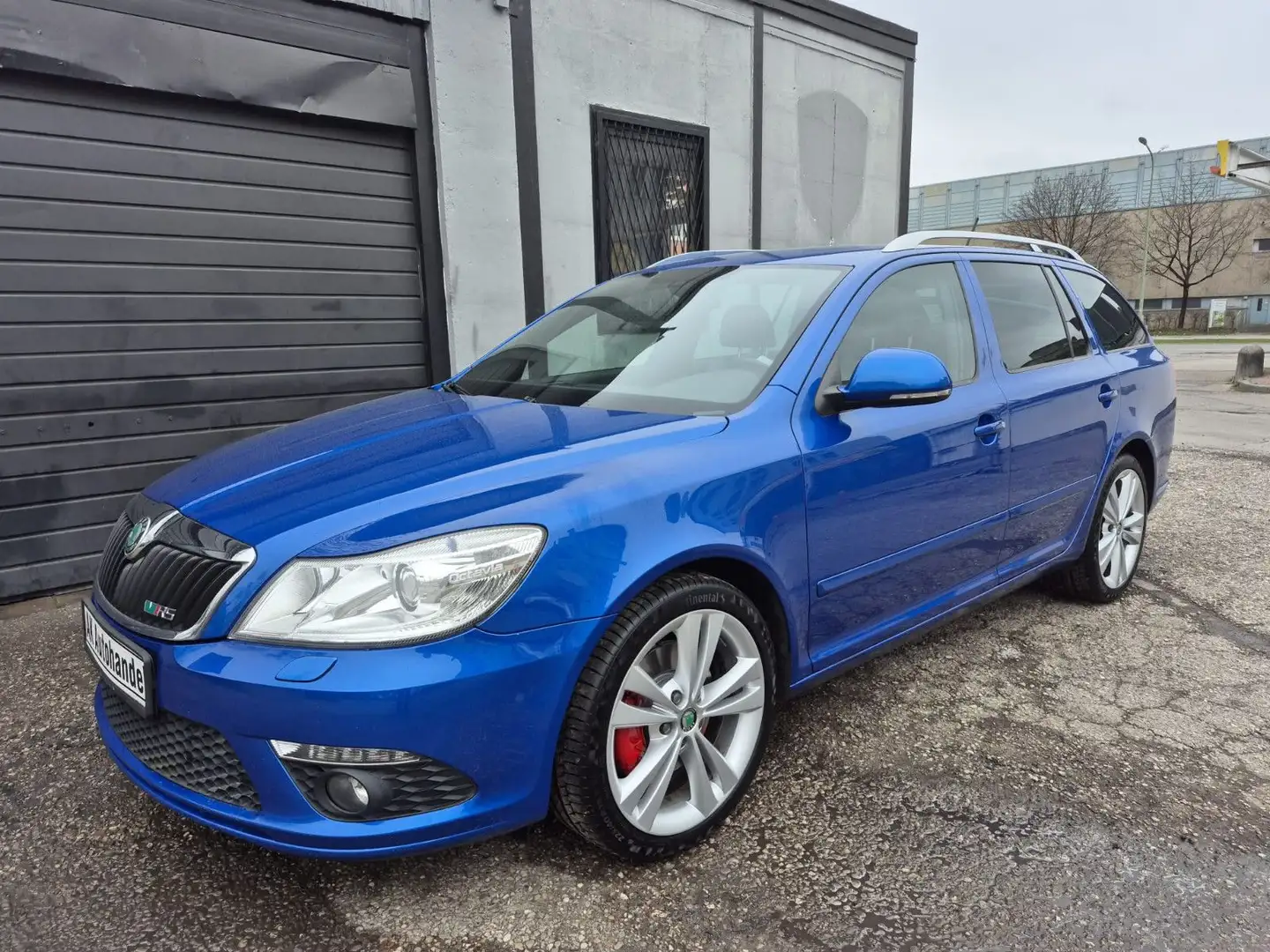 Skoda Octavia Combi RS Sitzheizung Tempomat Navi Blauw - 1