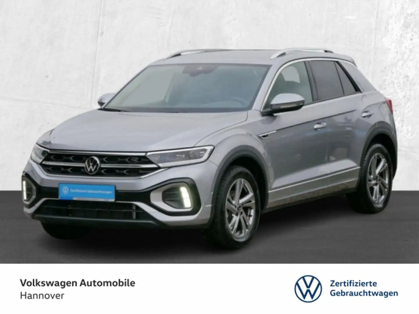 Volkswagen T-Roc 1.0 TSI R-Line Navi LED DigCockpit ACC PDC Silber - 1