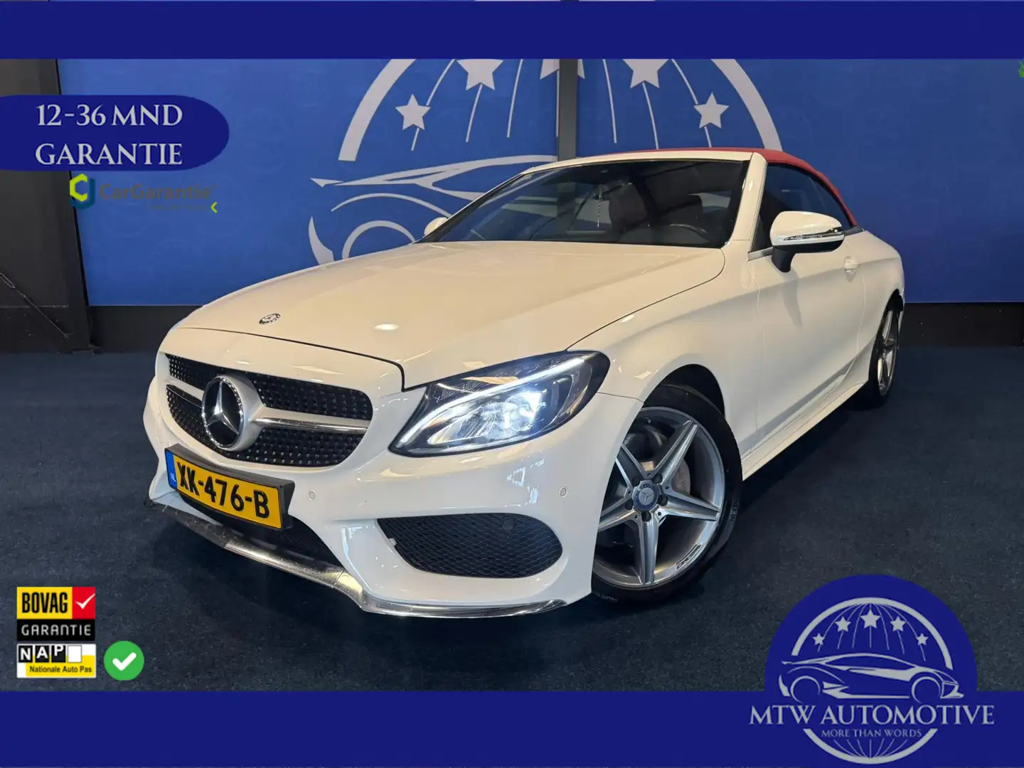 Mercedes-Benz C 200 Cabrio AMG / EDITION 1 / DESIGNO / UNIEKE AUTO Blanc - 1
