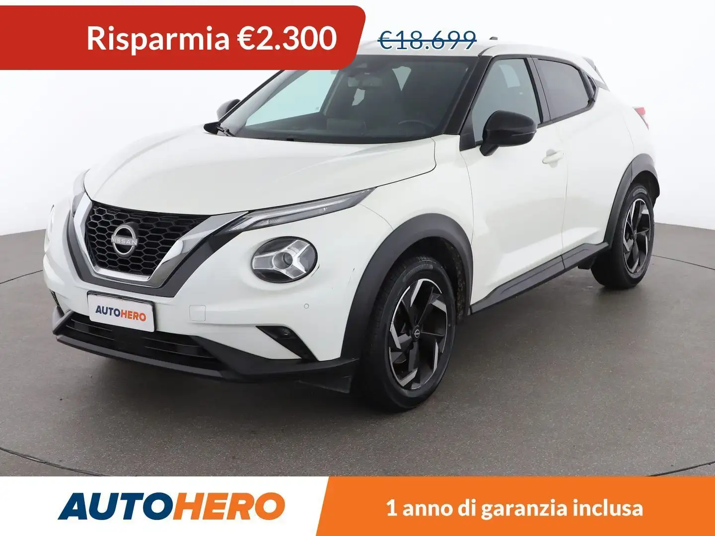 Nissan Juke 1.0 DIG-T N-Connecta 114 CV Bianco - 1