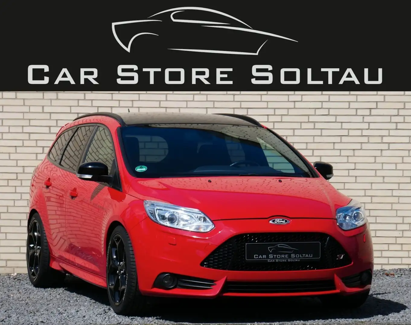 Ford Focus ST Voll-Leder Bi-Xenon Navi Kamera KeyFree Rot - 1