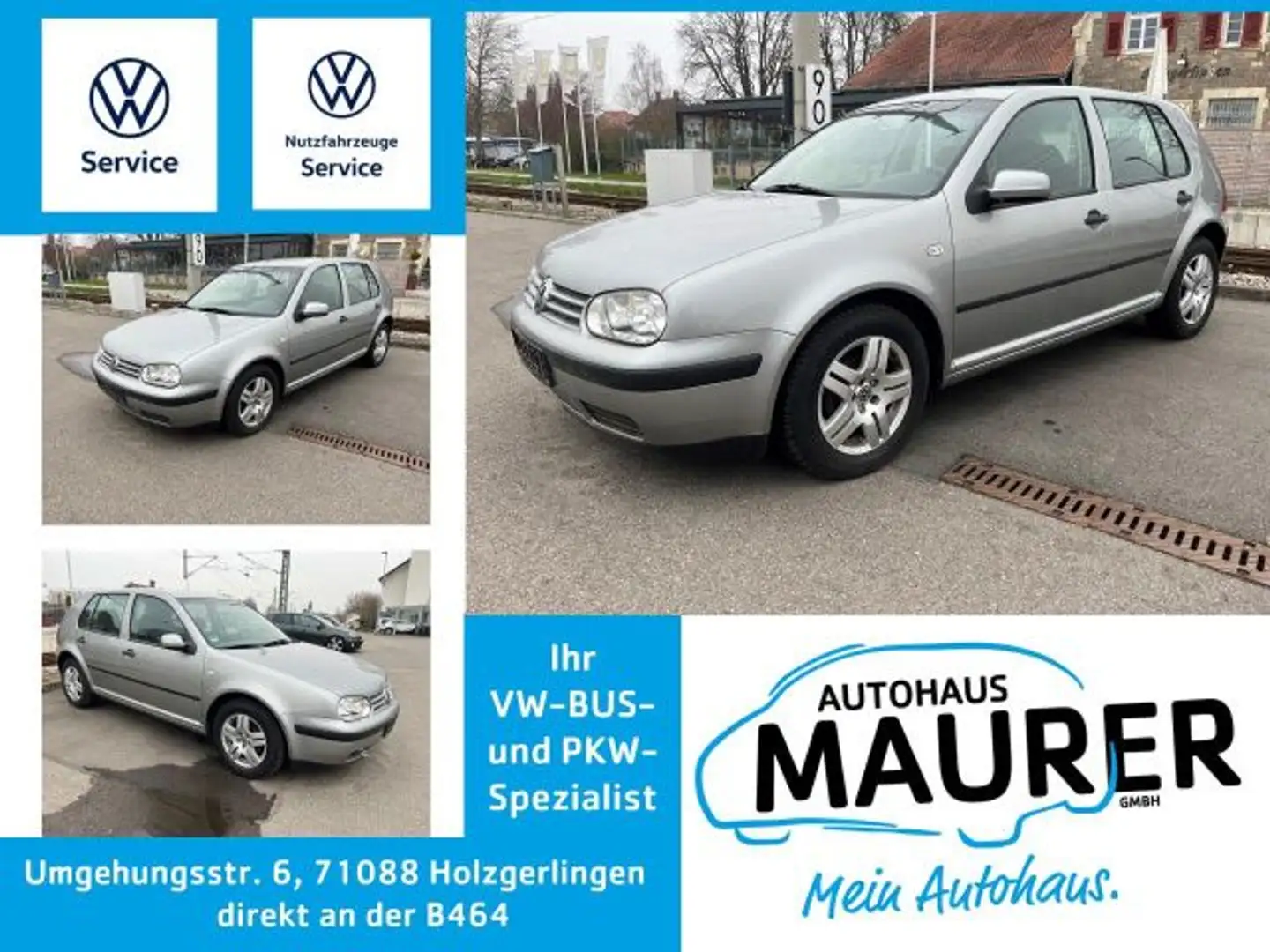 Volkswagen Golf 1,6 Special Automatik Klima Alu Radio alpha Grijs - 1
