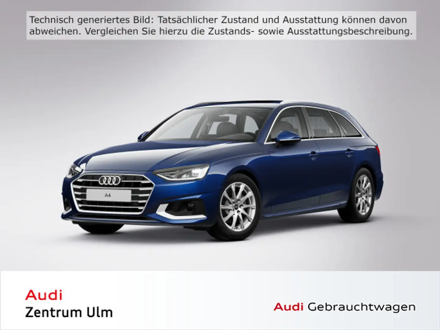 Audi A4 advanced 35 TDI AHK NAVI+ LED PANO Blau - 1