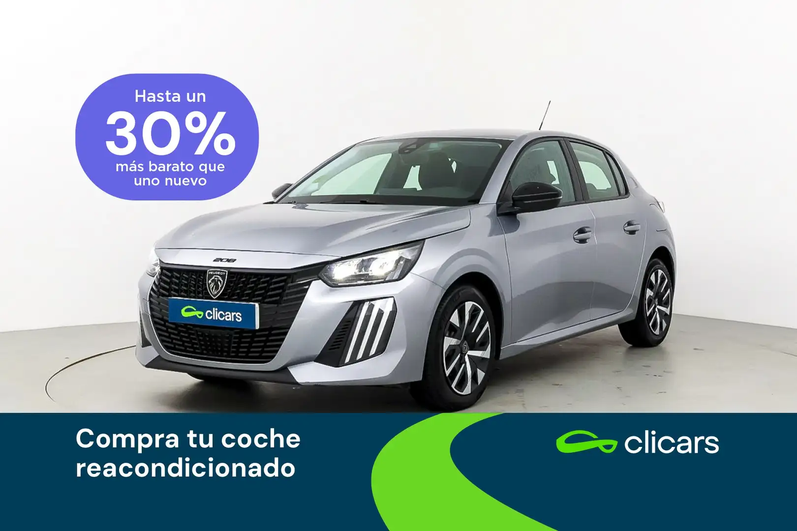 Peugeot 208 1.2 Puretech S&S Active 100 Argent - 1