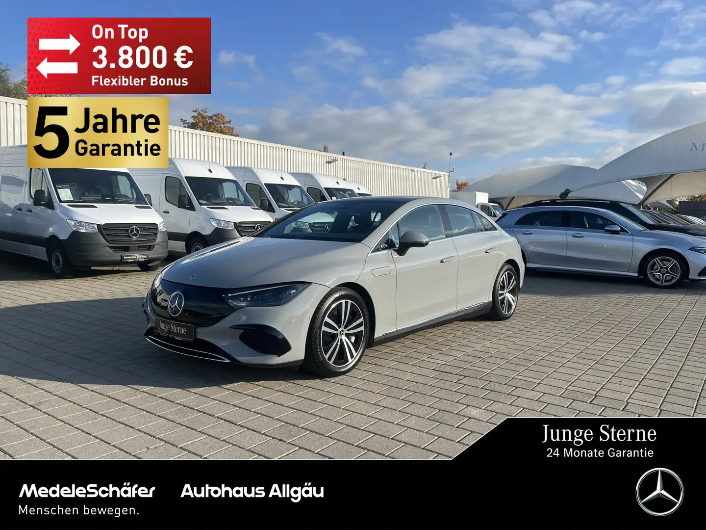 Mercedes-Benz EQE 350 EQE 350 ElectricART LEDER Pano Airmatic  NP91 Gris - 1