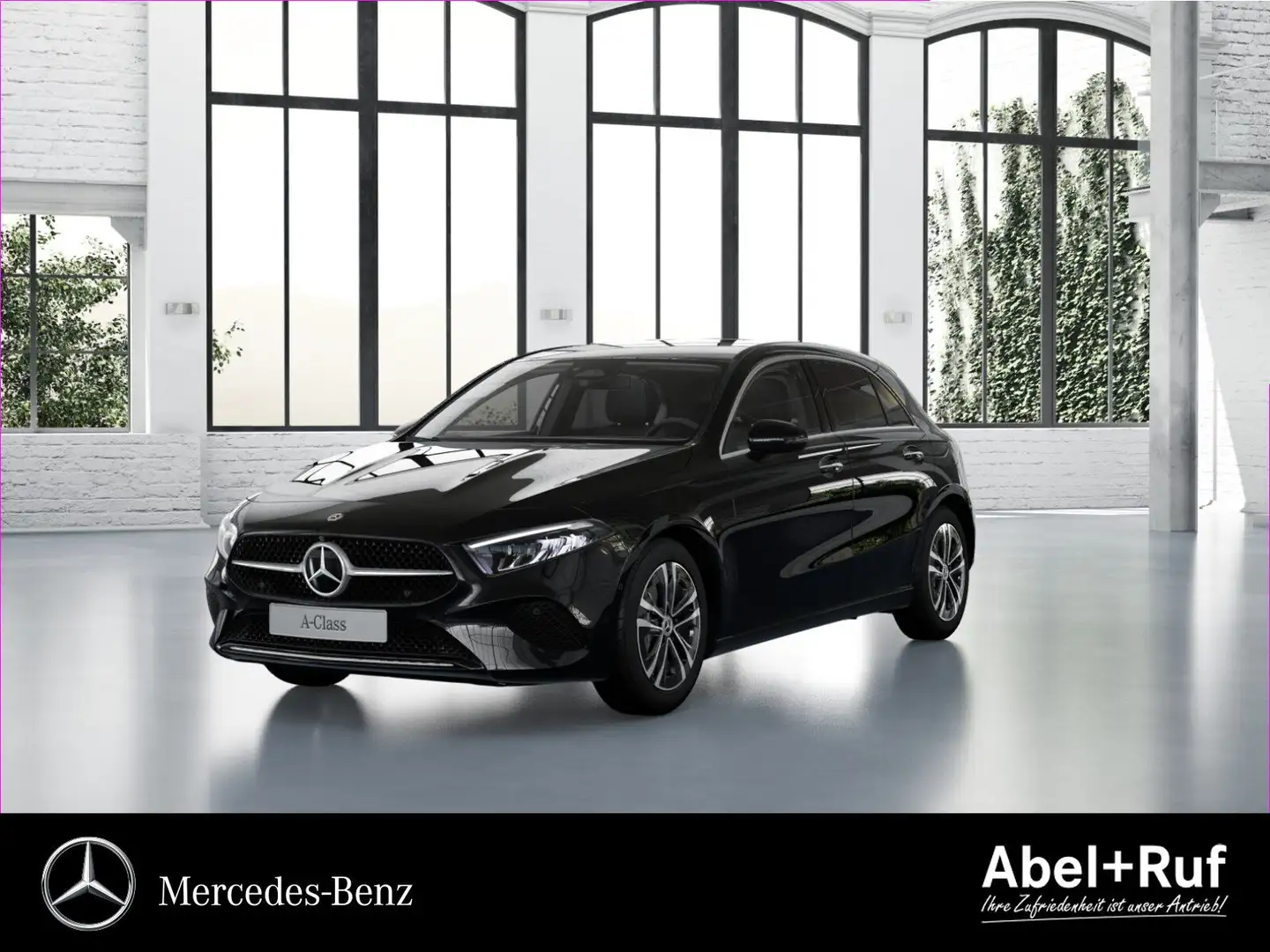 Mercedes-Benz A 200 PROGRESSIVE+LED+Ambiente+TotW+StHz+360° Schwarz - 1