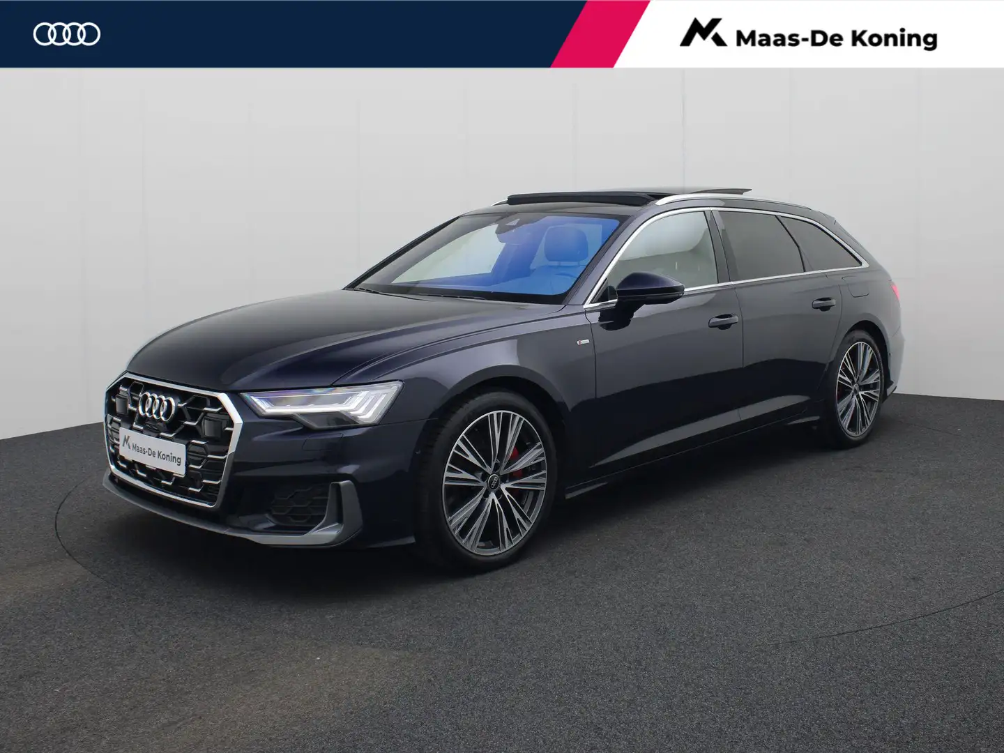Audi A6 Avant 55 TFSIe 270kW/367PK quattro S Line · Panora Blauw - 1