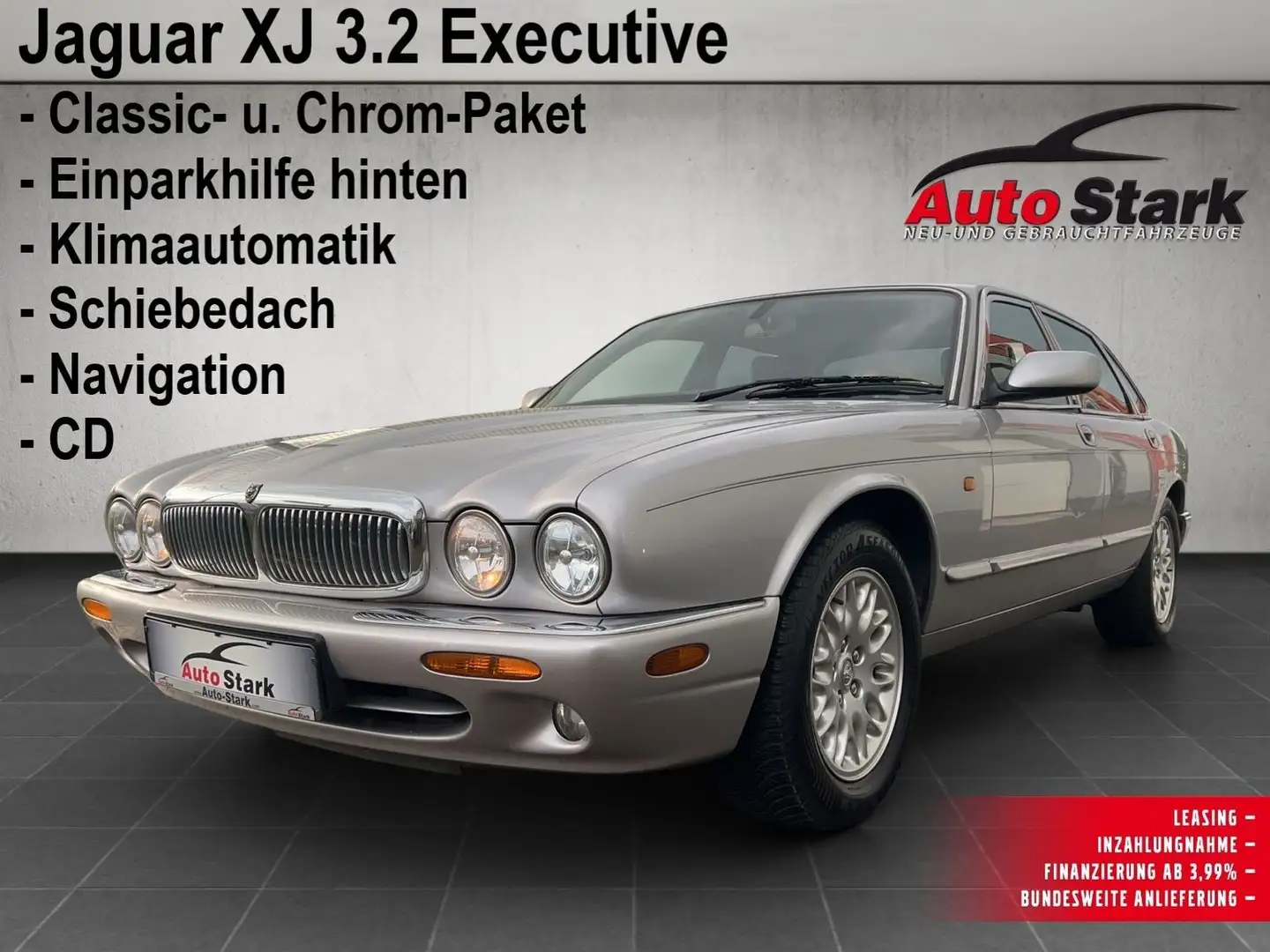 Jaguar XJ V8°3.2 Executive°Tempomat°Klima°Schiebedach°DEKRA° Argent - 1