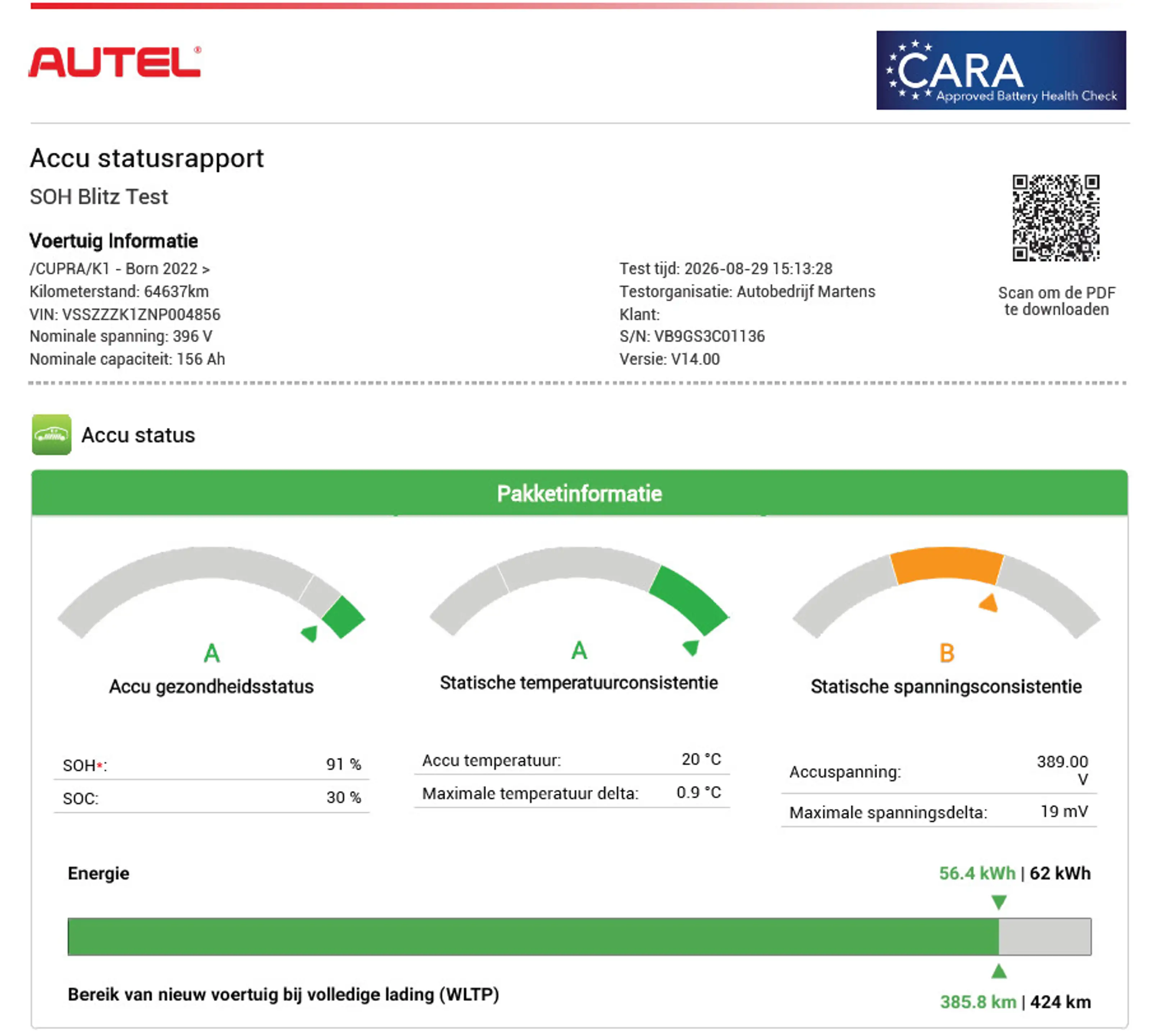 CUPRA Born Performance One 204pk 62 kWh SOH 91% Keyless Stoel — photo 6
